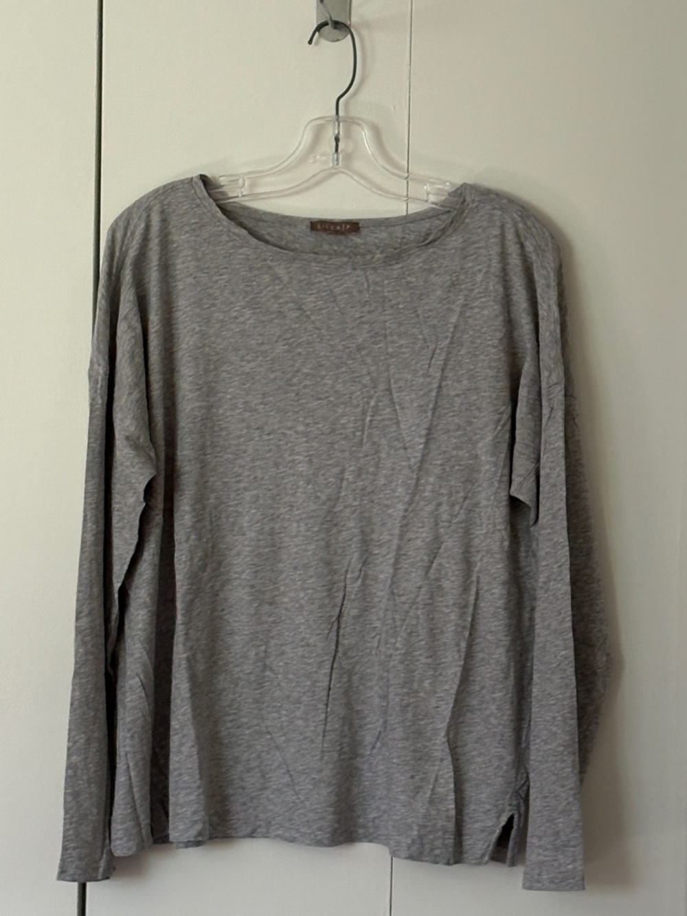 Lilla P Gray Long Sleeve Tee